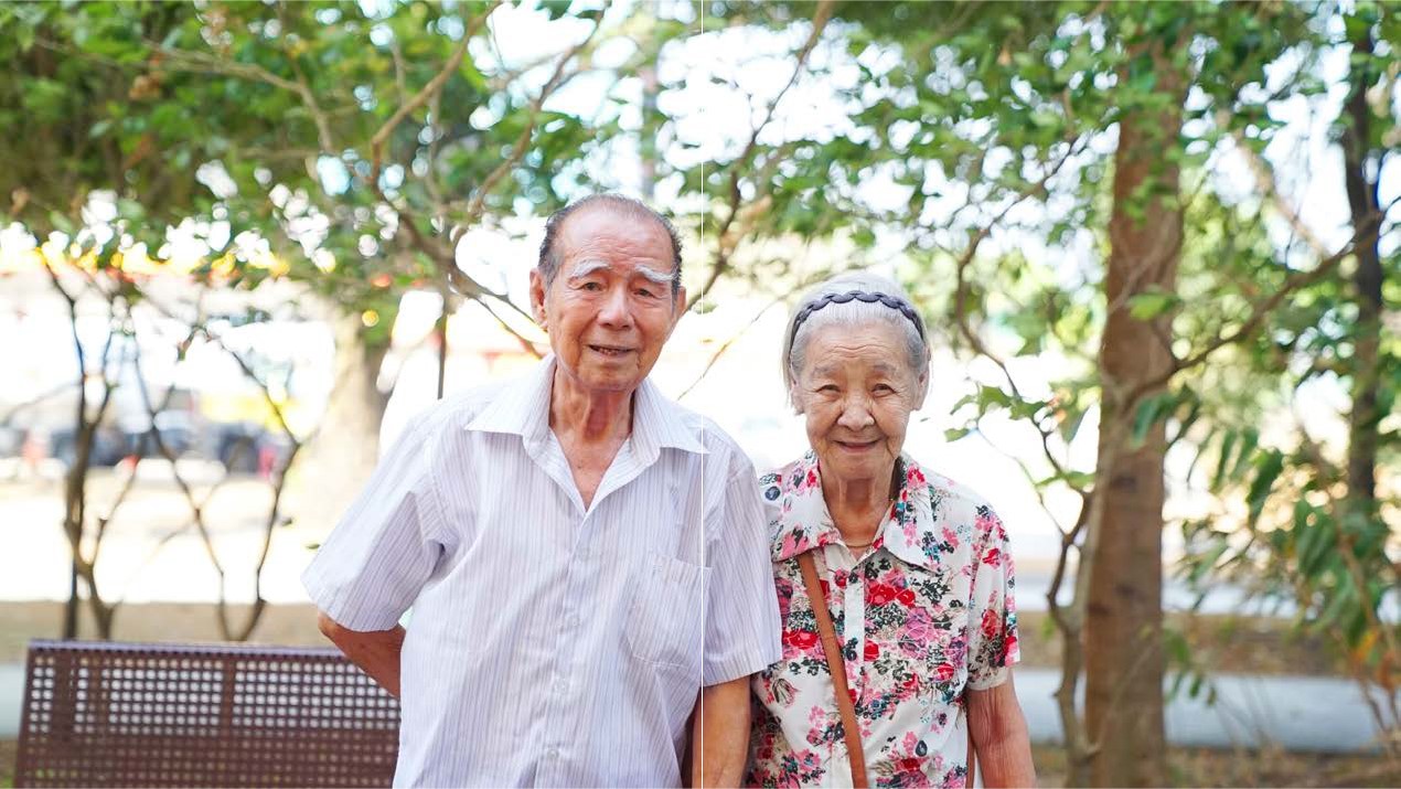 Husband and Caregiver Mr Tan with his wife Mdm Sng 