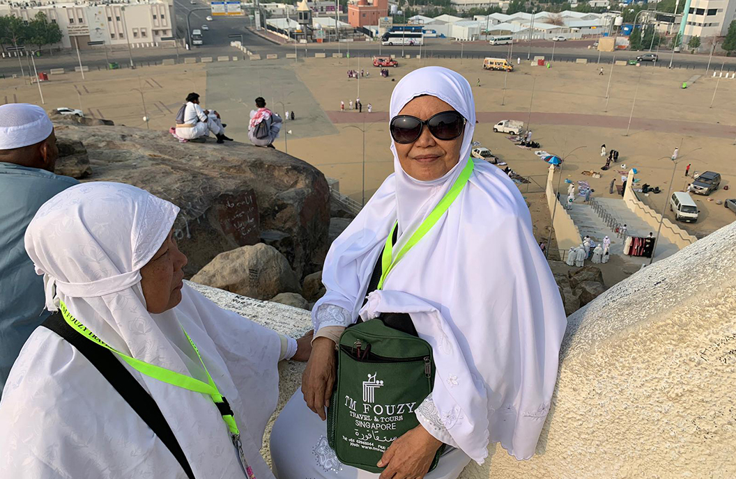 Mdm Serwati fulfilling her lifelong dream of a pilgrimage to Mecca